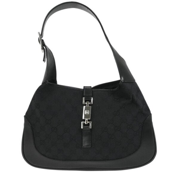 Gucci Black GG Jackie Hobo Handbag - Picture 1 of 10